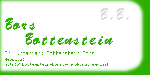bors bottenstein business card